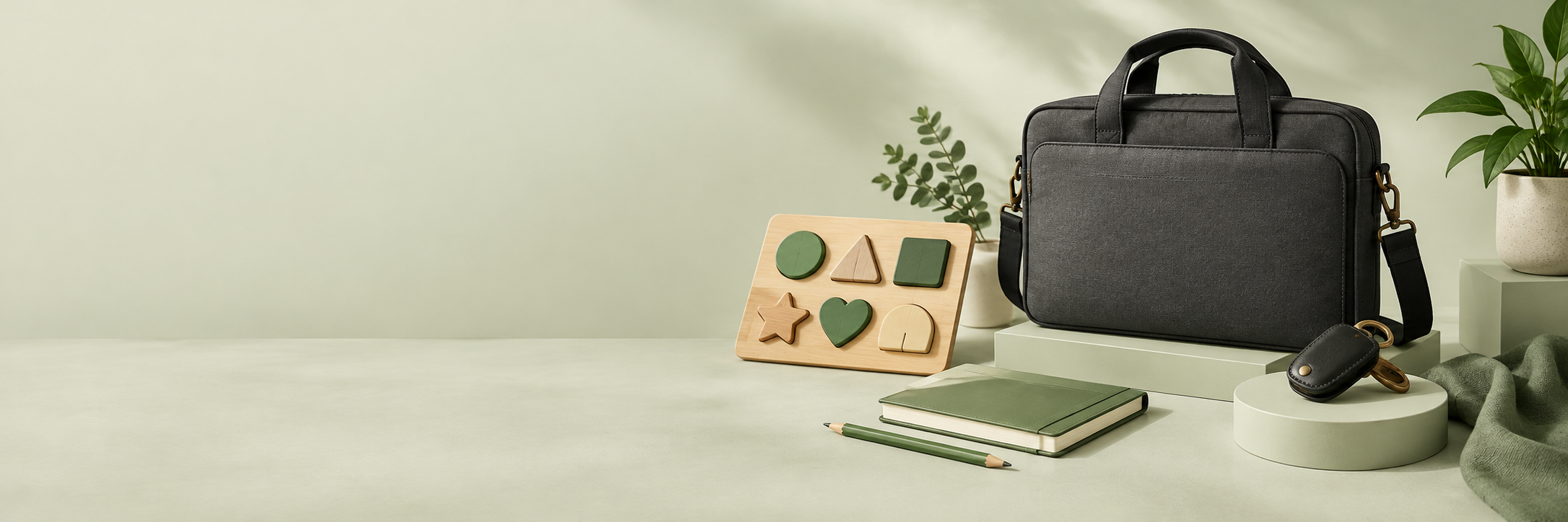 Everyday accessories, bags, stationery and toys